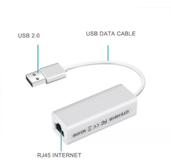 Cabo Conversor Adaptador Usb X Rj45 Fêmea rede Computador - VILASHOPPING VIRTUAL
