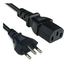 Kit 10 Cabos Força Tripolar P/ Fonte Monitor Pc Impressora 1,8 M - loja online