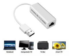 Cabo Conversor Adaptador Usb X Rj45 Fêmea rede Computador na internet