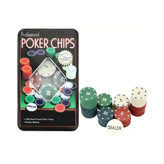JOGO DE POKER 100 FICHAS PROFISSIONAL - comprar online