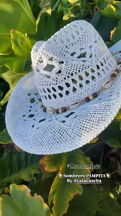 Sombrero Texano • PAMPITA • BLANCO en internet