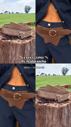 FAJA de Cuero - GYPSY • BEIGE en internet