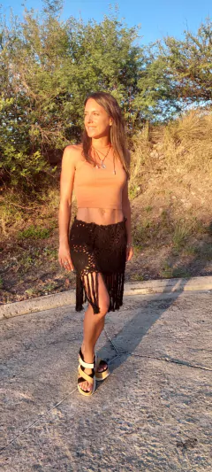 PAREO Crochet - NEGRO - comprar online
