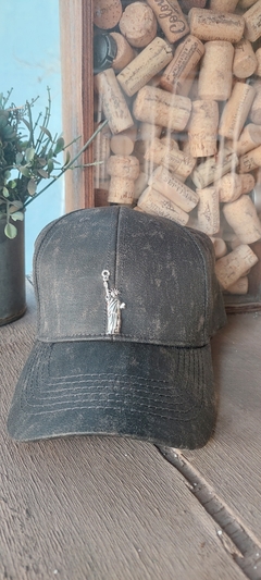 Gorrita CUERO - NEW YORK - GRIS TOPO - comprar online