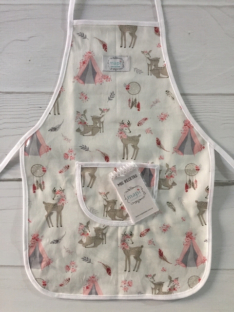 DELANTAL BAMBI CON LIBRETITA