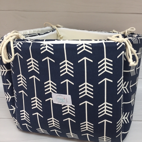 MANTA JUGUETERO AZUL CON FLECHAS