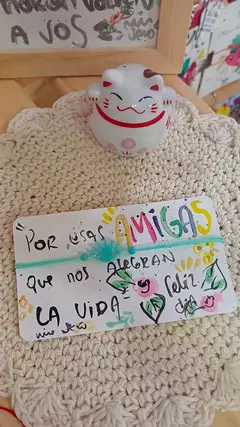 Pulsera amistad dije acrílico