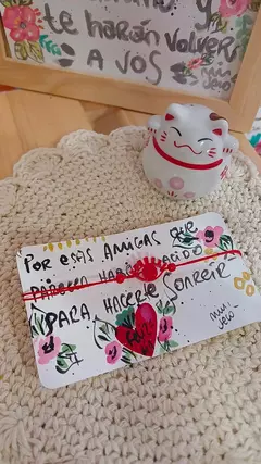 Pulsera amistad dije acrílico - tienda online