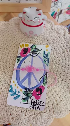 Pulsera amistad dije acrílico