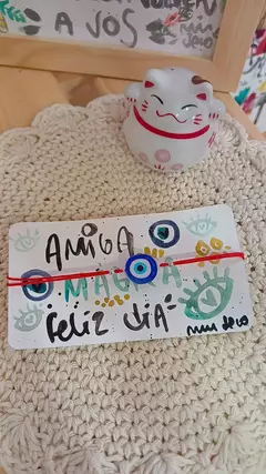 Pulsera amistad dije acrílico - Min Deco