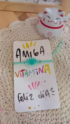 Pulsera amistad dije acrílico - comprar online
