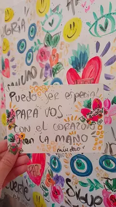 CUADRITO MEDIANO. FRASES AMOROSAS 10x 15cm - comprar online