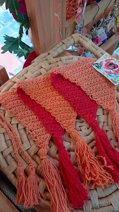 Banderin crochet MIX PASTEL - Min Deco
