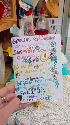 CUADERNO ARTESANAL A6 DIA DEL MAESTRO - tienda online