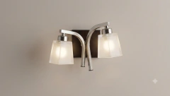 APLIQUE DE PARED CON TULIPA DE VIDRIO A33-73/2