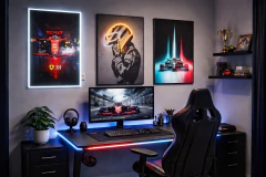 CUADRO DE LED FERRARI - comprar online