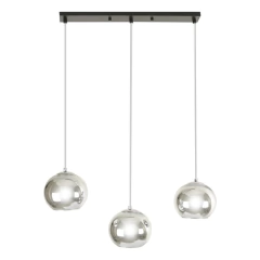 Lampara Colgante Tom Triple Plata 3 Luces 15cm Apto Led en internet