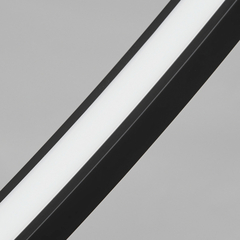 Lampara De Pie Curva Moderna Morti Negra Led Dimerizable - tienda online