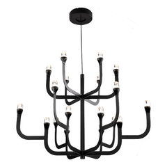 Colgante Araña Brazos Planos Jey-18 Negra Diseño Gmg - comprar online