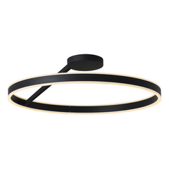 Plafon Aro Led Moderno 50cm Negro L7477n Diseño Mks - comprar online