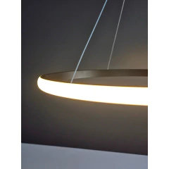 Colgante Aro Led Simp 40cm Negro Deco Moderno en internet