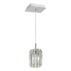 Colgante 1 Luz Canopus Cristal Apto Led G9 Deco Moderno en internet