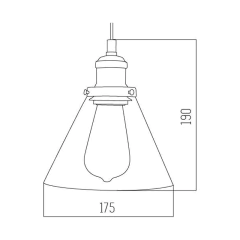 Colgante Lyris 3 Luces Vidrio Transparente Apto Led E27 - Su Luz Deco
