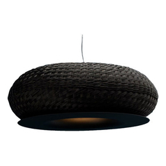 Lampara Colgante Led Valle M Tejido Negro Ng 63cm Mmo - comprar online