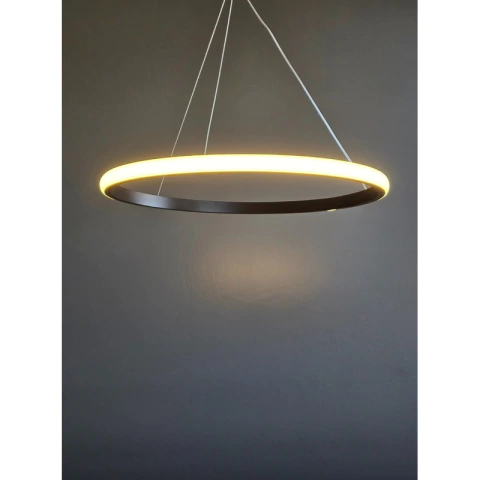Colgante Aro Led Simp 40cm Negro Deco Moderno - comprar online