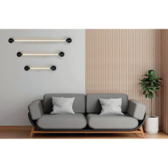 Aplique Pared Hang M Negro Barral Led 10w Deco Moderno - comprar online