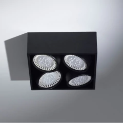 Plafon 4 Luces Negro Cardanico Ar111 Berdy Alta Calidad - comprar online