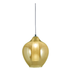 Colgante 6 Luces Mamushka Ambar Base Redonda Apto Led en internet