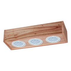 Plafon Modulo Madera 3 Luces Paraiso Para Ar111 - comprar online