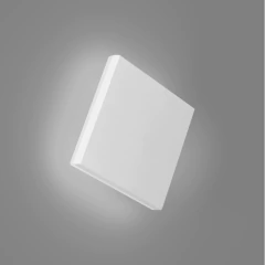 Aplique De Pared Tetra Blanco 12w Deco Moderno Exterior