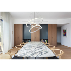 Colgante Triple Aro Led Blanco 60/50/40cm L8977 77w