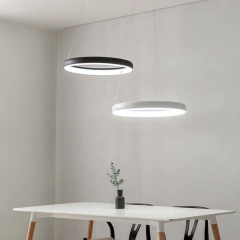 Colgante Gers Led Moderno Blanco 40w 60cm Dimerizable - comprar online