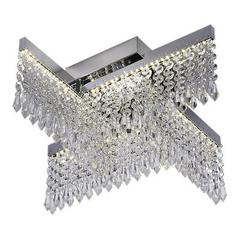 Plafon Cristal Confitte 24w Cromo Led Smart Dimerizable Cie - comprar online