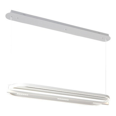 Colgante Led Ramla S Ovoide Blanco 56w Aluminio Moderno - comprar online
