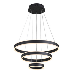 Colgante Bi Led Triple 60/40/20cm Negro L97150 150w Mks - comprar online