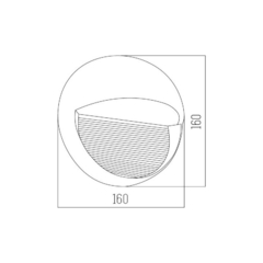 Aplique Exterior Aluminio Kato Led 3w Negro - tienda online