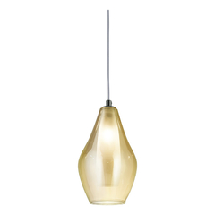 Colgante 3 Luces Mamushka Ambar Base Redonda Apto Led - Su Luz Deco