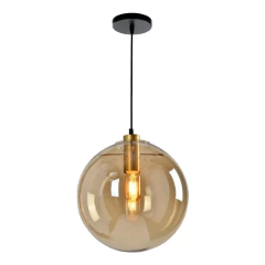 Colgante Caramel Ambar 1 Luz Apto Led Vidrio 30cm Ámbar en internet