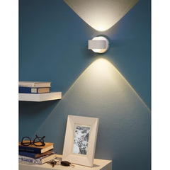 Aplique Pared Ono Led 1 Luz Blanco Aluminio - comprar online