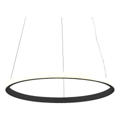 Colgante Aro Led Simp 40cm Negro Deco Moderno - tienda online