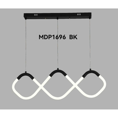 Colgante Led Negro Diseño Mdp96 Dinamico - comprar online