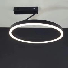 Plafon Led Circular Crown 19137 Negro 36w Dinamico - comprar online