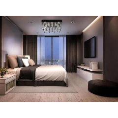 Plafon Cairel Cristal 8 Luces Lluvia Black Apto Led G9 - comprar online