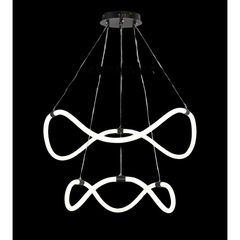 Colgante Led Negro Diseño Mdp94 Dinamico - comprar online
