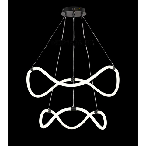 Colgante Led Negro Diseño Mdp94 Dinamico - comprar online