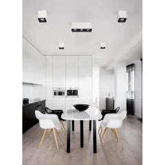 Plafon Cardanico 3 Luces Movil Toronto Negro Apto Led Gu10 en internet